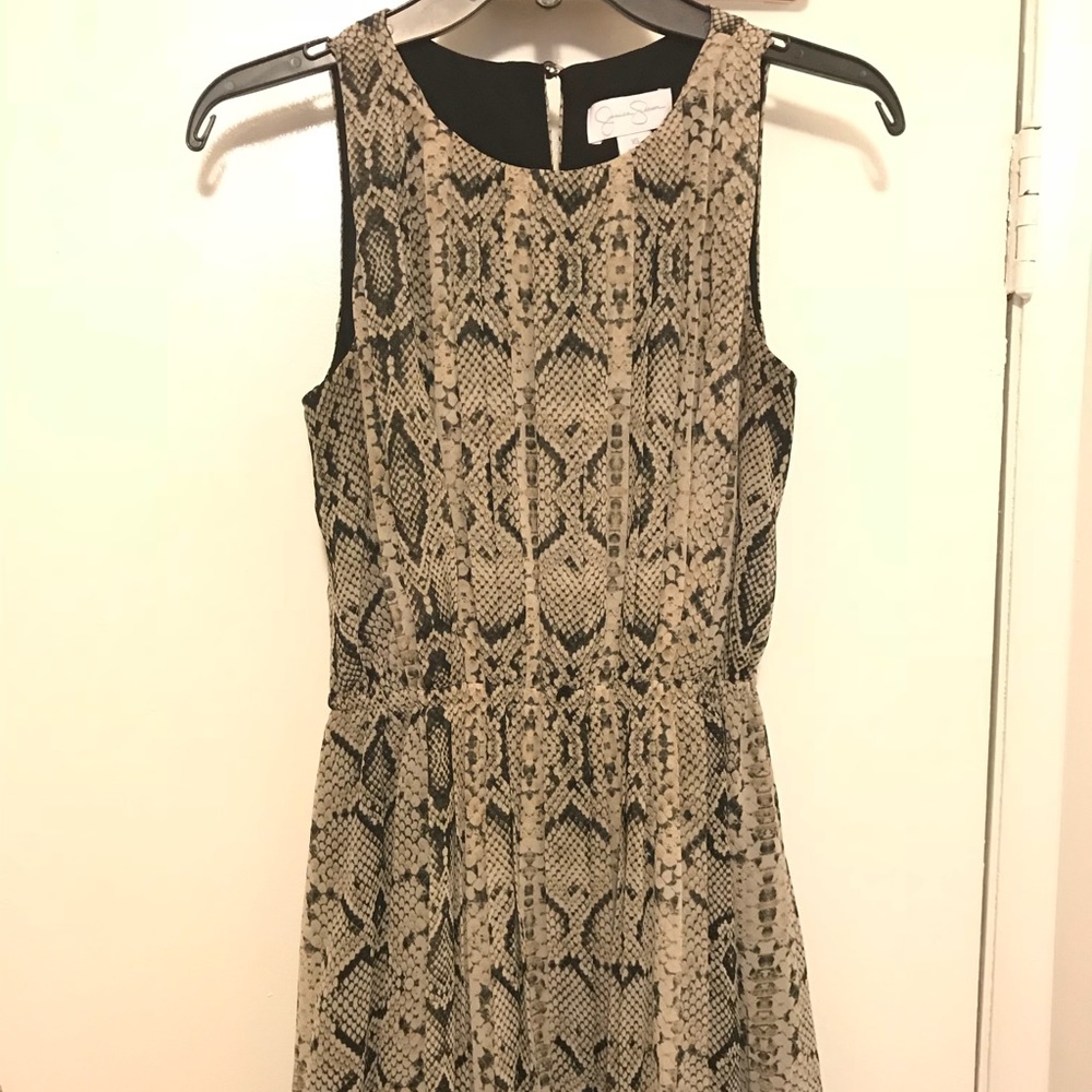 JESSICA SIMPSON Snake Print Dress
